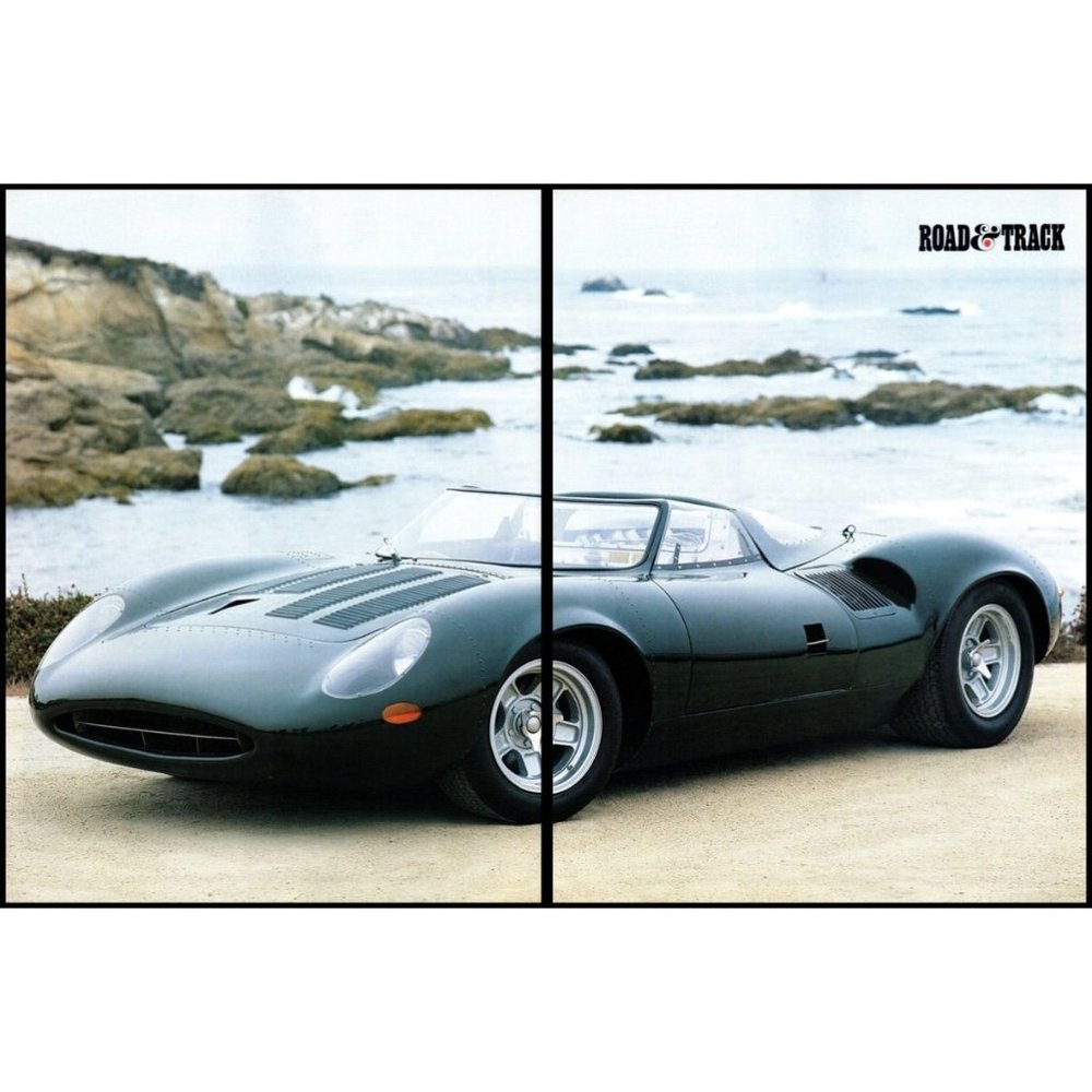 1971 Jaguar XJ13 Roadster 2 Page Vintage Print Ad 1994 Road & Track Wall Art